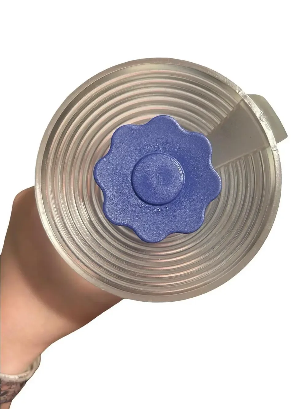 Vintage Tupperware Batter Dispenser Measuring Mixer‎ 2 Cup 16 Oz Blue